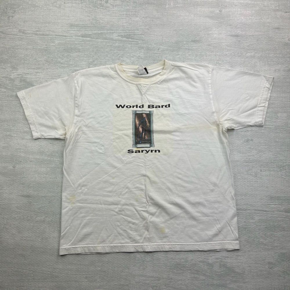Vintage Warframe Shirt Adult Medium White World Bard Saryn Video Game